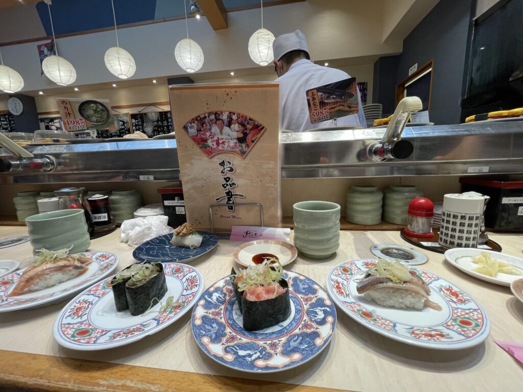 築地のすしざんまいの様子