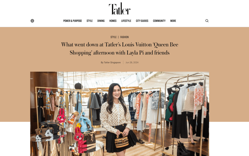 TatlerとLouis Vuittonのコラボイベント